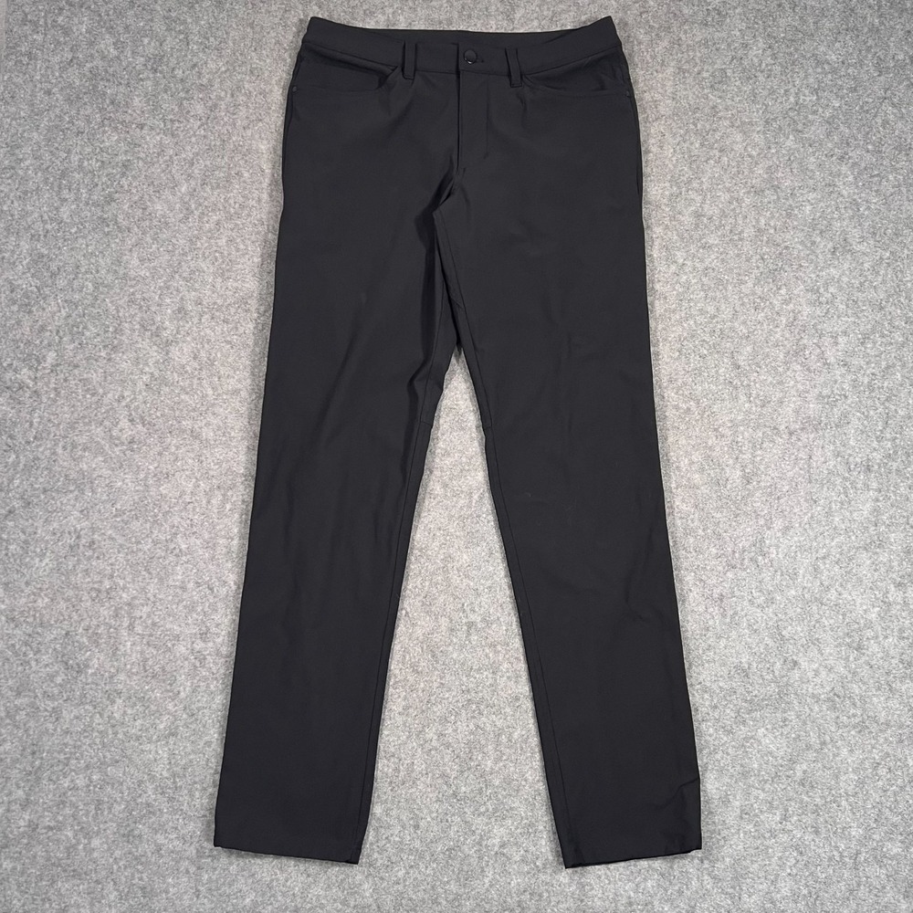 Lululemon Athletica Black ABC Classic Fit Straight Leg Chino Pants Men's Size 31
